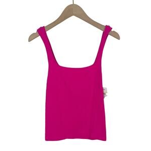 Intimately Free People Tank Top Textured Hot Pink Size Medium/Large NWT